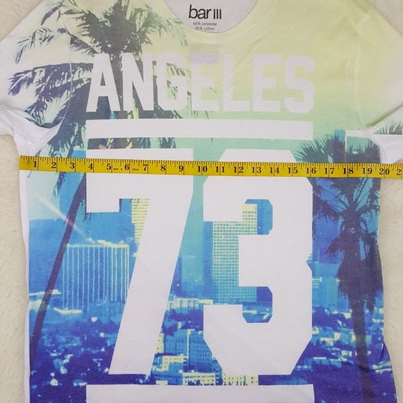 Bar lll Angeles 73 Graphic Tee Sz Medium - Picture 4 of 8
